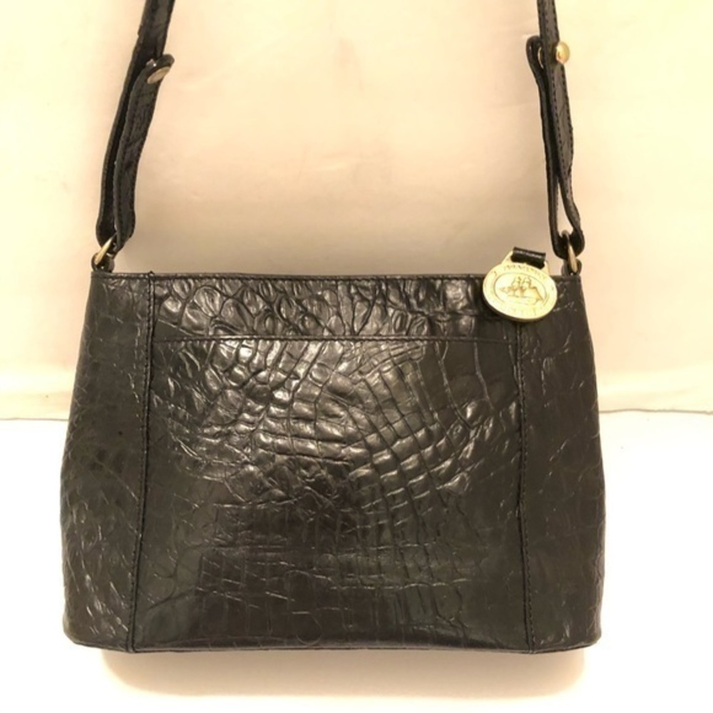 Brahmin black Melbourne mini shoulder bag vintage - Picture 7 of 12